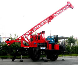 Trailer Mounted Spindle Core Drilling Rig